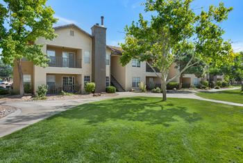 River walk la paz apartments landscaped lawns